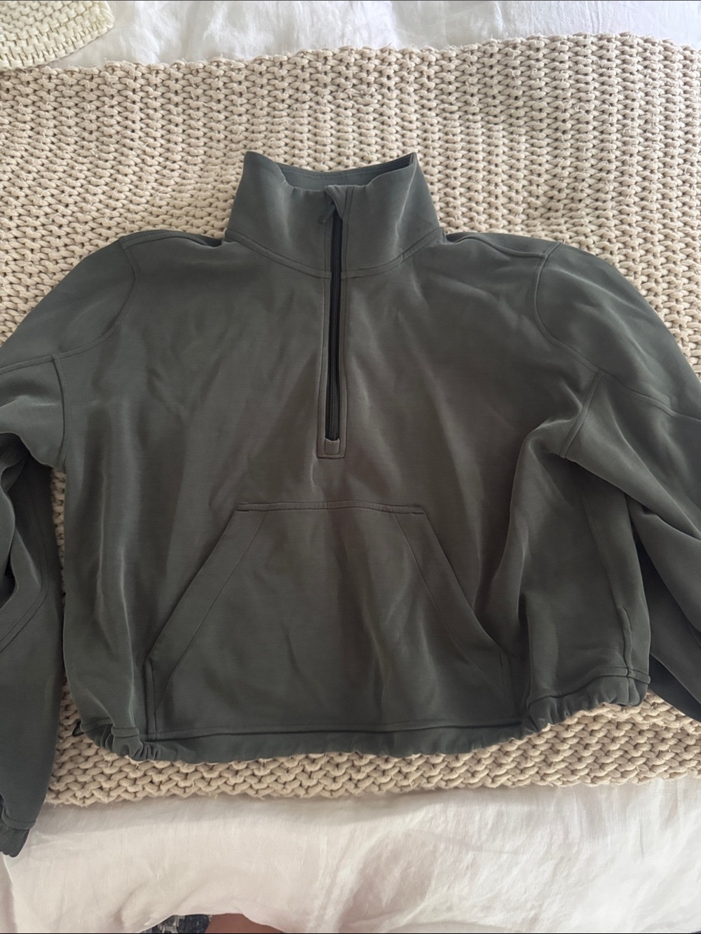 lululemon athletica Men's Half-Zip Pullover in Olive